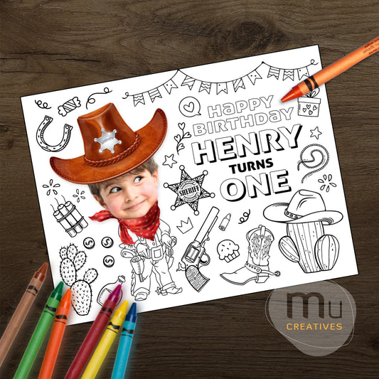 Custom Cowboy Coloring Sheets