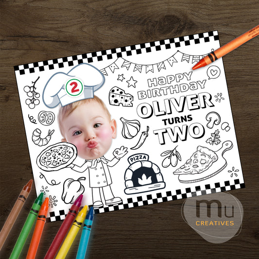 Custom Pizza Coloring Sheets