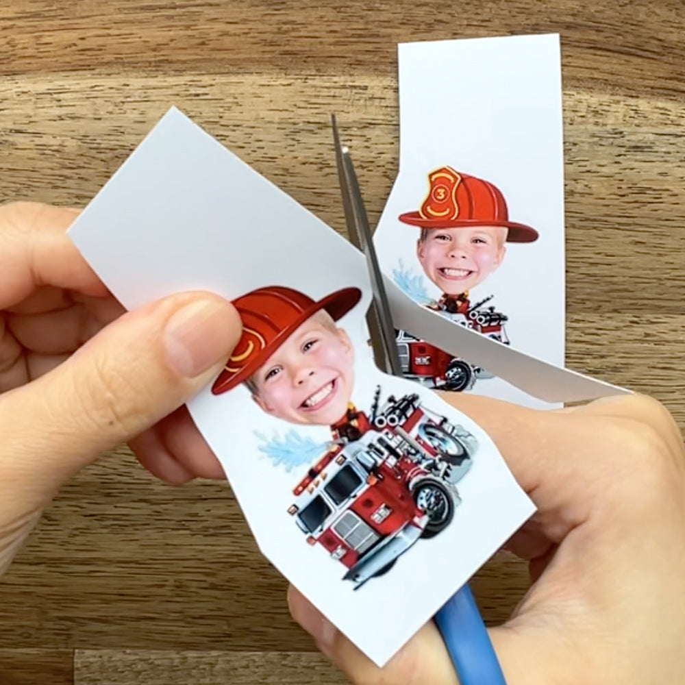 Custom Fire Truck Cupcake Toppers